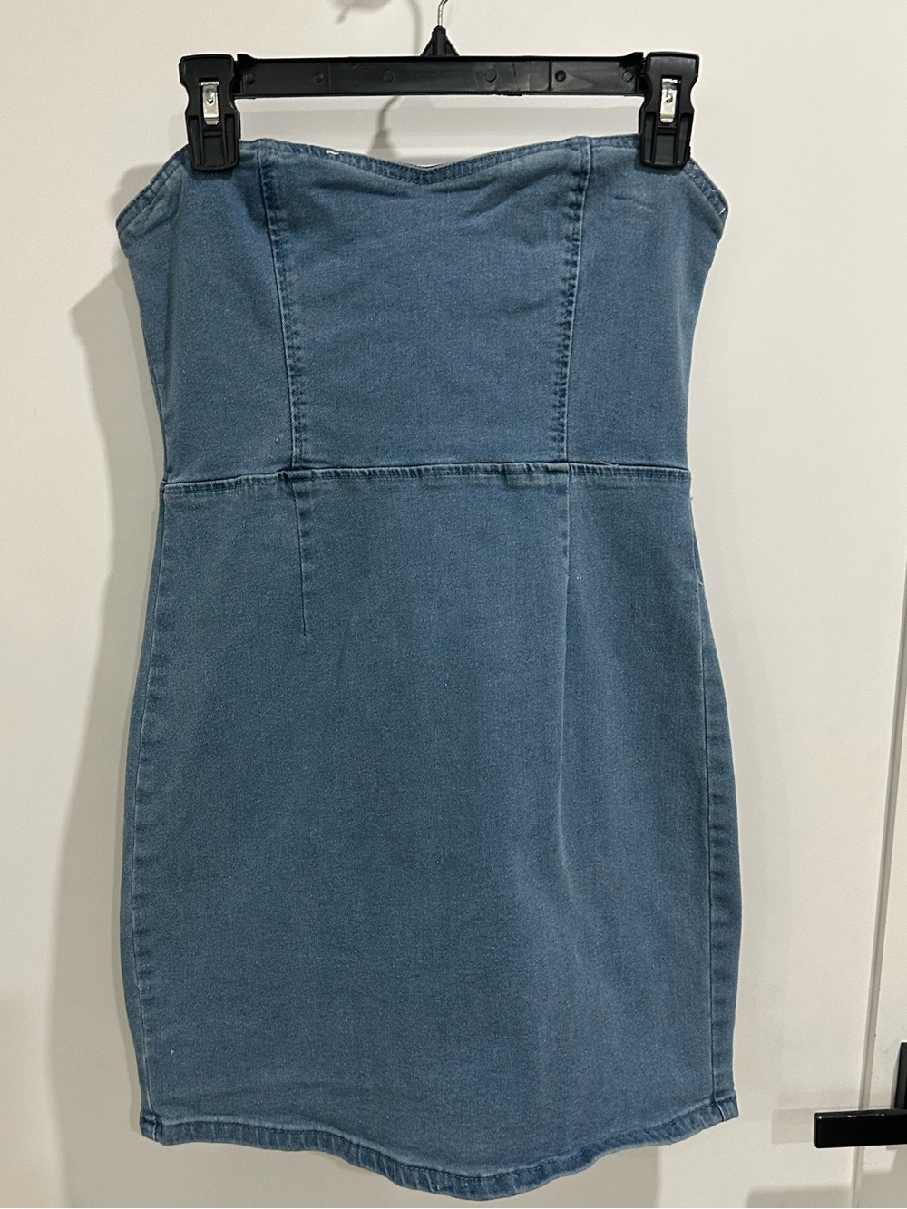 Strapless Denim Mini dress - large